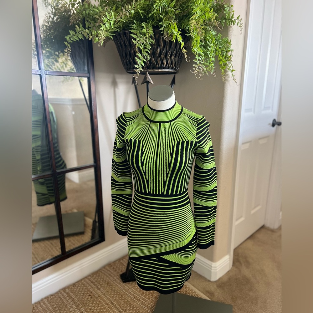 *NEW* Striped Green and Black Women's Dress